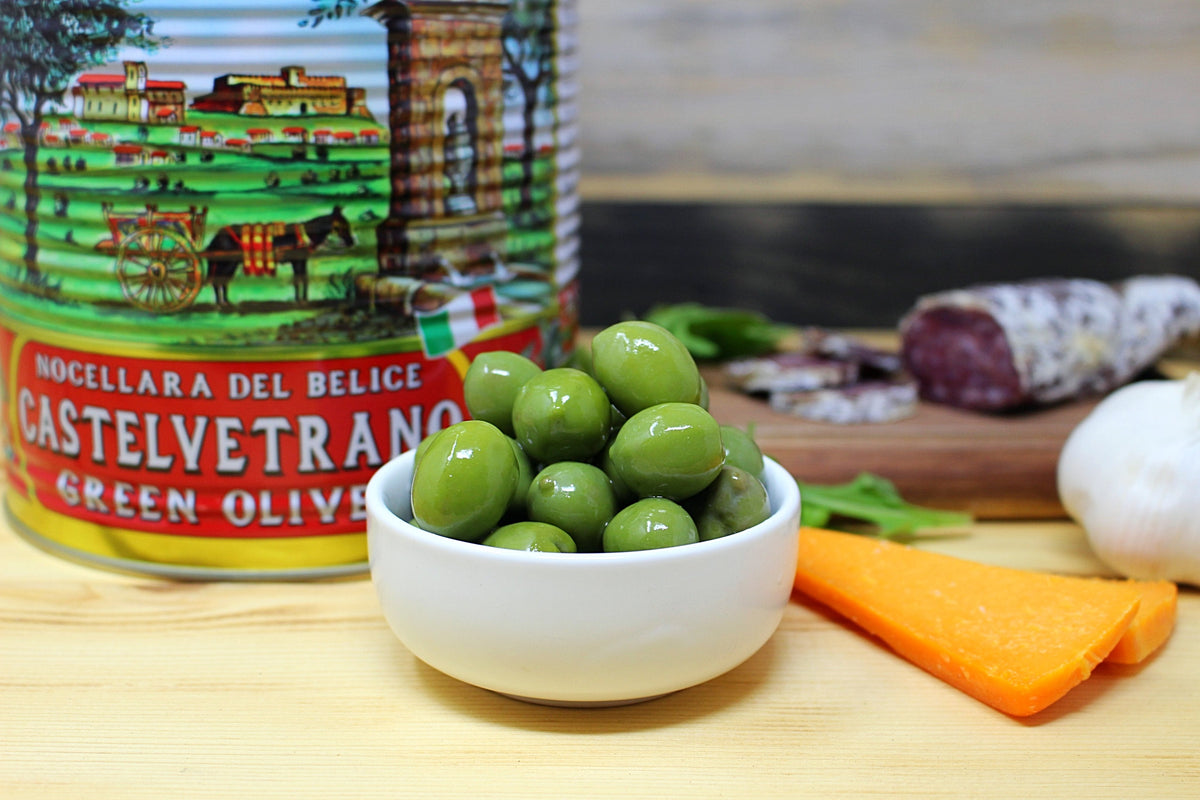 Castelvetrano Olives, 5.5 lb - Cured and Cultivated