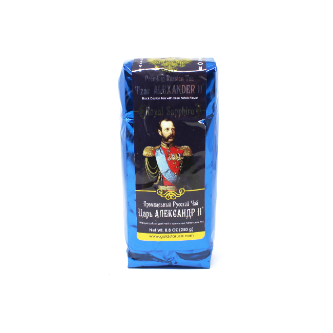 Tzar Alexander black Ceylon tea with Rose Petal flavor, 8.8 oz. - Cured and Cultivated
