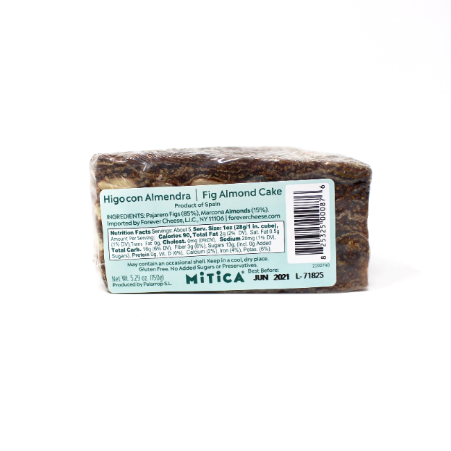 Mitica Fig Almond Cake, 5.29 oz. - Cured and Cultivated