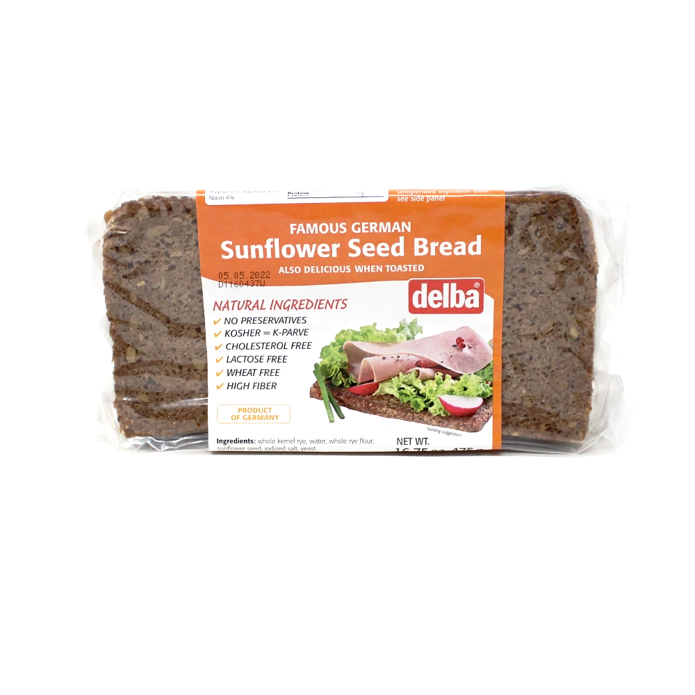Delba Sunflower Pumpernickel German Bread - Cured and Cultivated