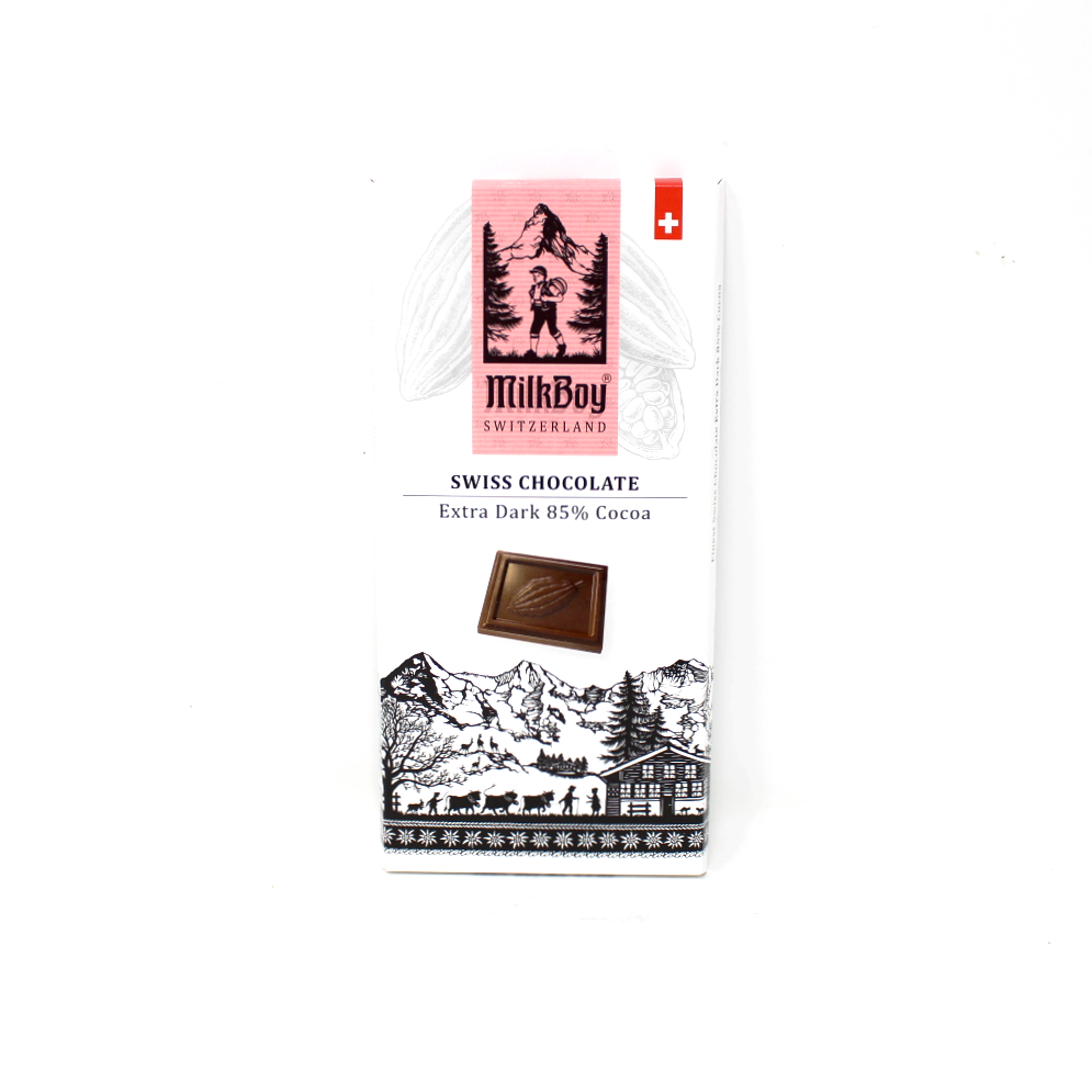 Milk Boy Switzerland Extra Dark Swiss Chocolate Paso Robles - Cured and Cultivated
