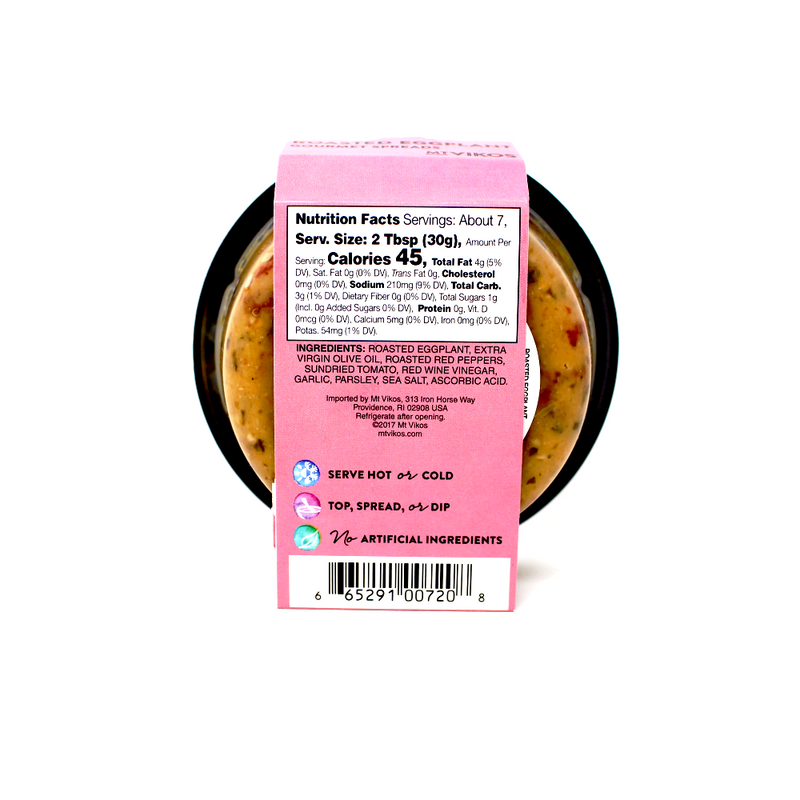 Mt Vikos Roasted Eggplant Spread, 7.3 oz. - Cured and Cultivated